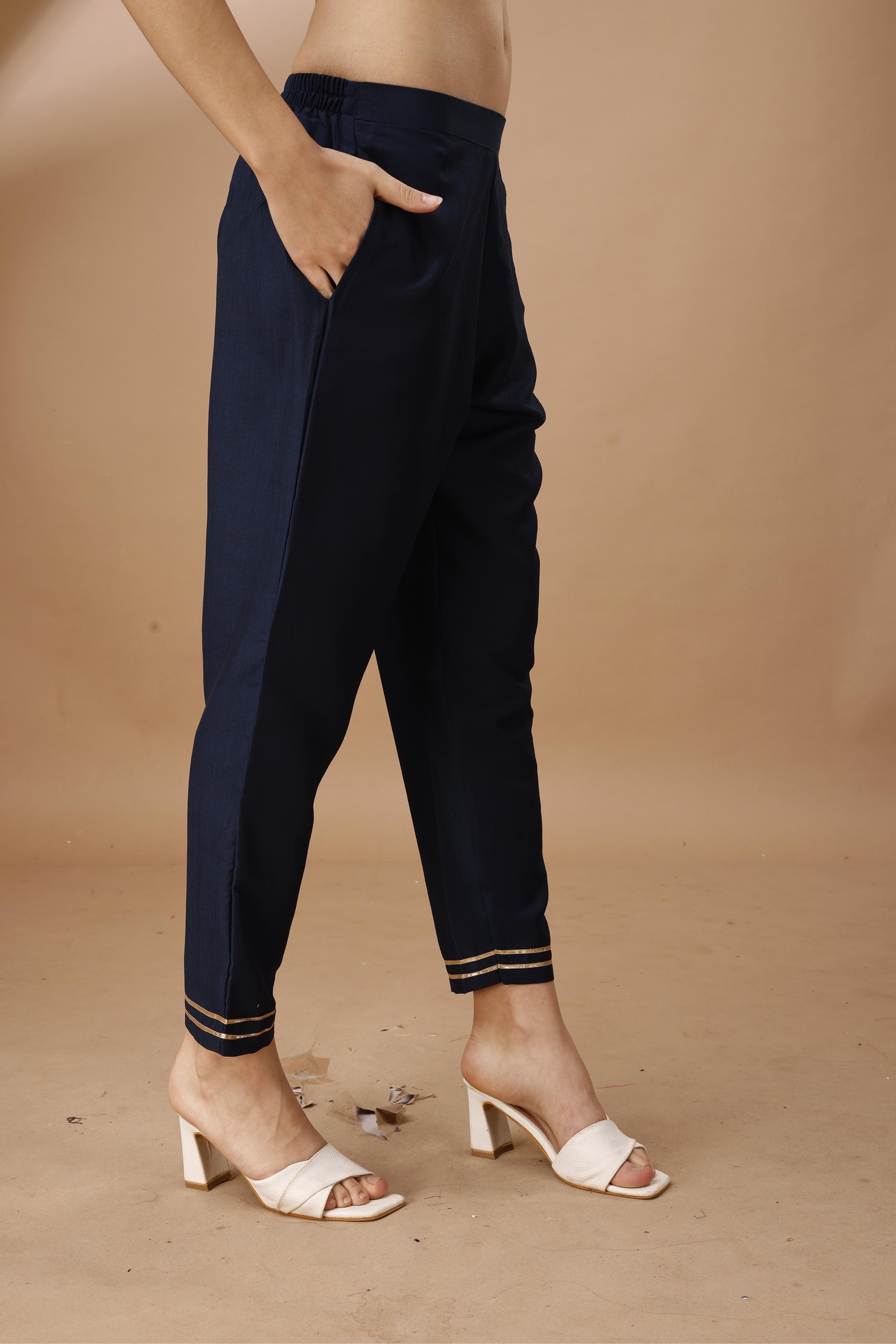 Zari Embroidered Tunic With Trouser Co-Ords